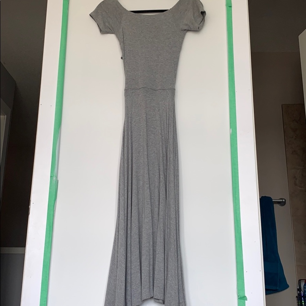 Off the shoulder jersey dress